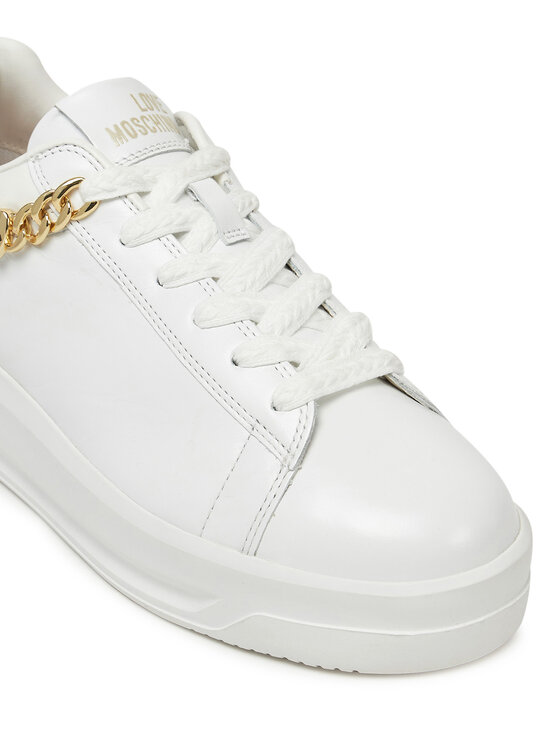 LOVE MOSCHINO LOVE MOSCHINO Sneakersy JA15505G0MIAP10A Biały