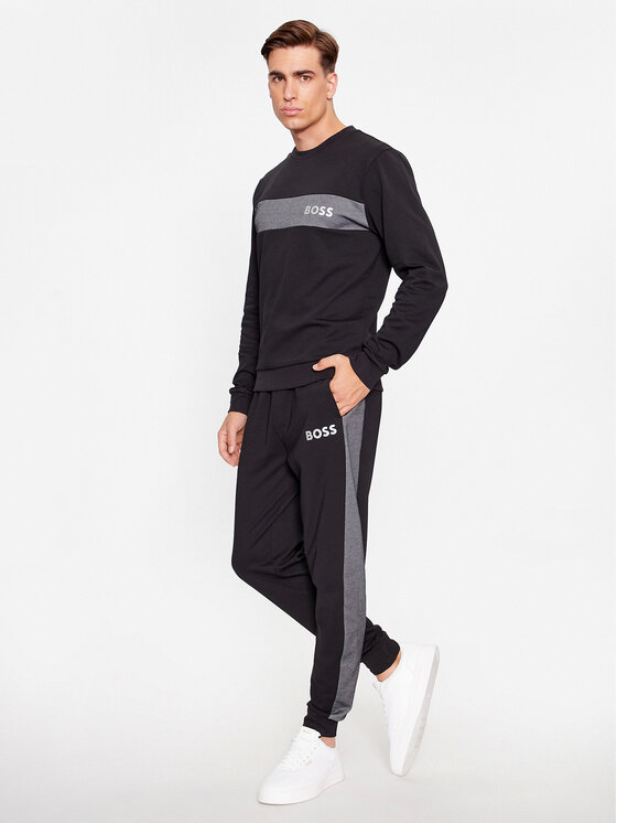 Boss Jogginghose Tracksuit Pants 50503052 Schwarz Regular Fit 