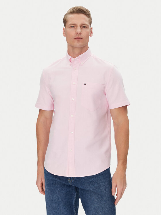 Tommy Hilfiger Tommy Hilfiger Košile Heritage MW0MW36272 Růžová Regular Fit