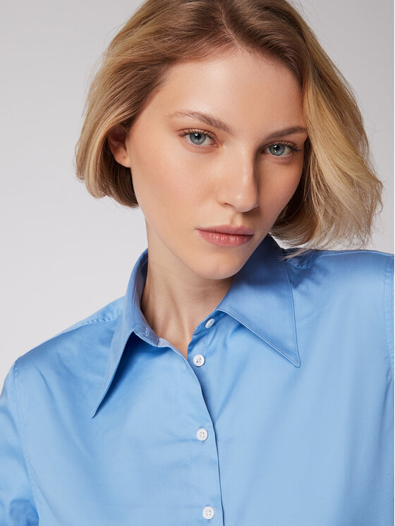 Simple Simple Πουκάμισο KOD506-02 Μπλε Relaxed Fit