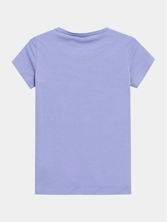 4F 4F T-särk 4FAW23TTSHF0906 Sinine Slim Fit
