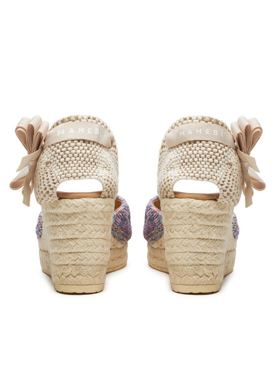 Manebi Manebi Espadrile Acapulco Low Wedge Espadrilles G 0.6 WL Vijolična