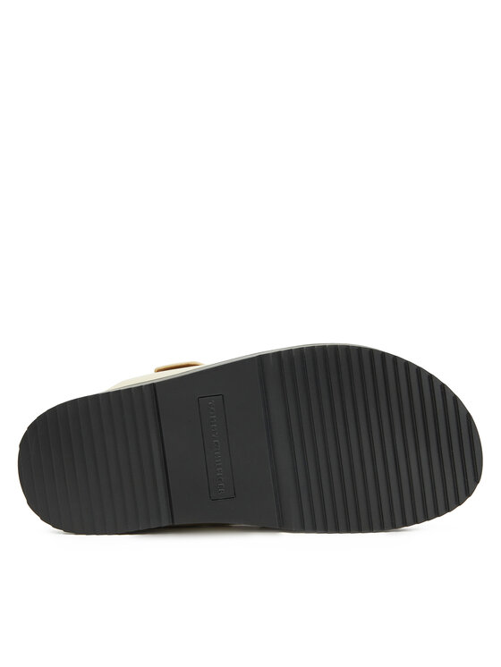 Tommy Hilfiger Tommy Hilfiger Basutės Leather Sporty Sandal FW0FW08799 Écru