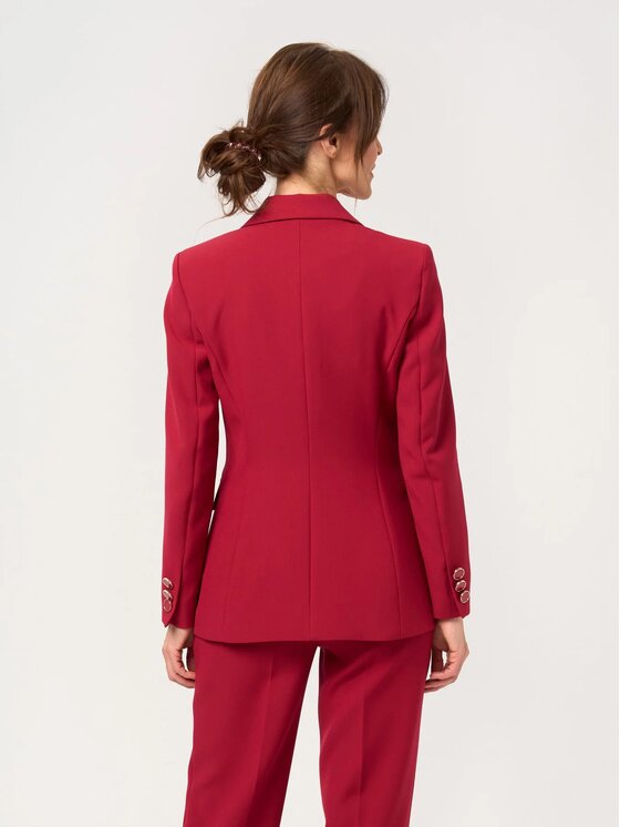 Willsoor Willsoor Marynarka 68209 Czerwony Slim Fit