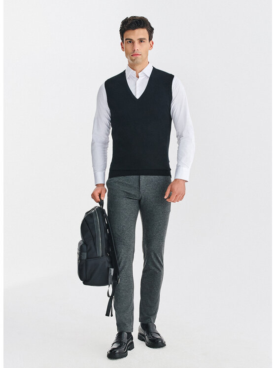Pako Lorente Pako Lorente Sweter P25WP-2X-036 Czarny Classic Fit