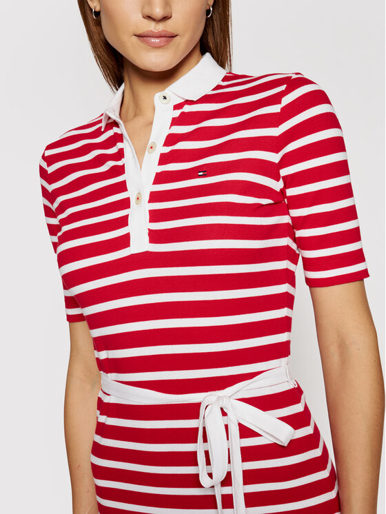 Robe polo tommy deals hilfiger rouge