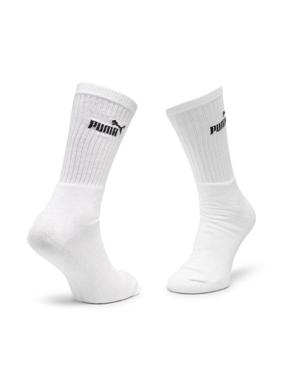 Puma Puma Σετ 3 ζευγάρια ψηλές κάλτσες unisex 907934 r. 43/46 Λευκό