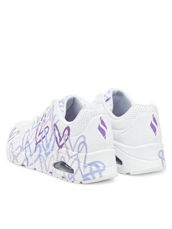 Skechers Skechers Sneakersy Skechers x Jgoldcrown Uno-Spread The Love 155507/WLPR Biały