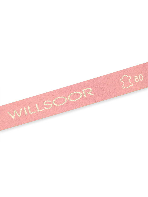 Willsoor Willsoor Pasek Damski 15315 Różowy