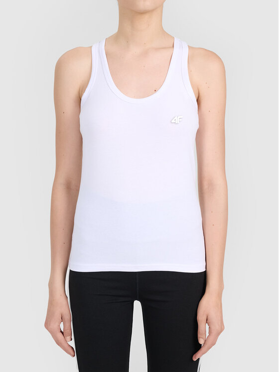 4F 4F T-Shirt TSLEF300-10 Biały Active Fit