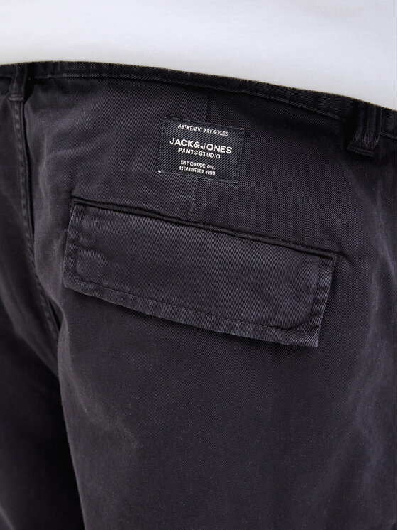 Jack & Jones Jack & Jones Pantalon scurți din material Karl 12269374 Negru Loose Fit