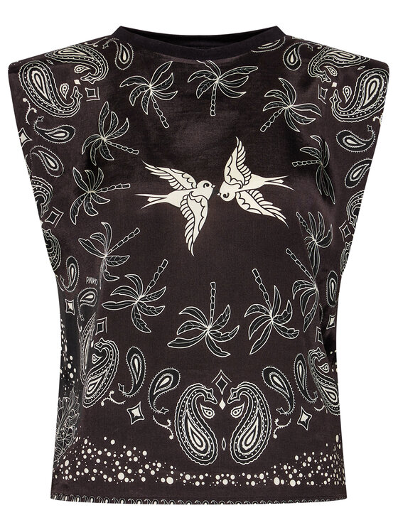 PINKO Pinko Särkpluus Acqua 20211 PSPG 1N1321 8557 Must Regular Fit