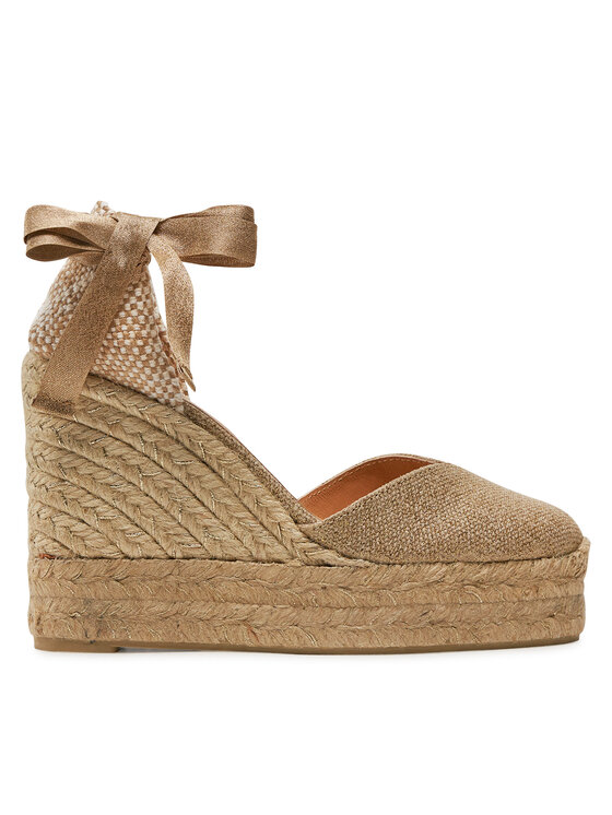 Castañer Espadrilky Chiara/8Ed/032 023196 Zlatá