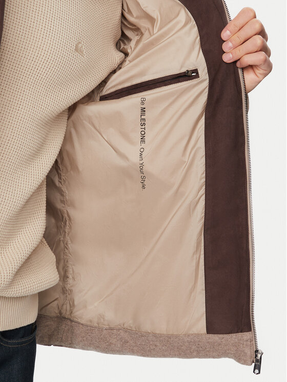 Milestone Milestone Зимова куртка MSMason 630720 11515-1 Темно-бежевий Regular Fit