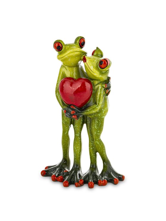 MIAhome MIAhome Figurka para żabek 16x10x5,5 cm RANE z sercem Zielony