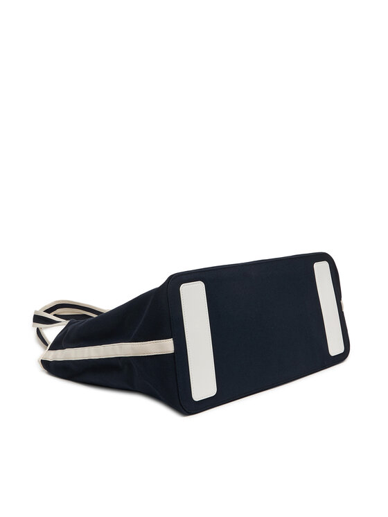 Tommy Hilfiger Tommy Hilfiger Geantă Th Summer Tote Canvas AW0AW18398 Bleumarin