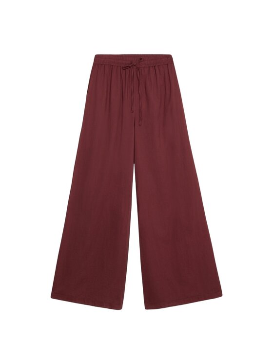 Oltre Oltre Pantaloni di tessuto P712J002419N036 Bordeaux Baggy Fit