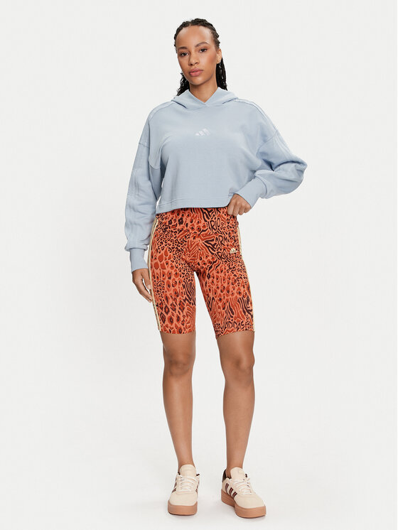 adidas adidas Majica dugih rukava ALL SZN French Terry 3-Stripes IY6847 Plava Regular Fit