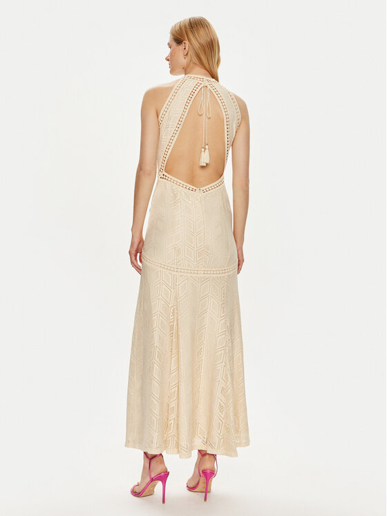 Guess Guess Vakarinė suknelė W2YK96 K3I20 Smėlio Regular Fit