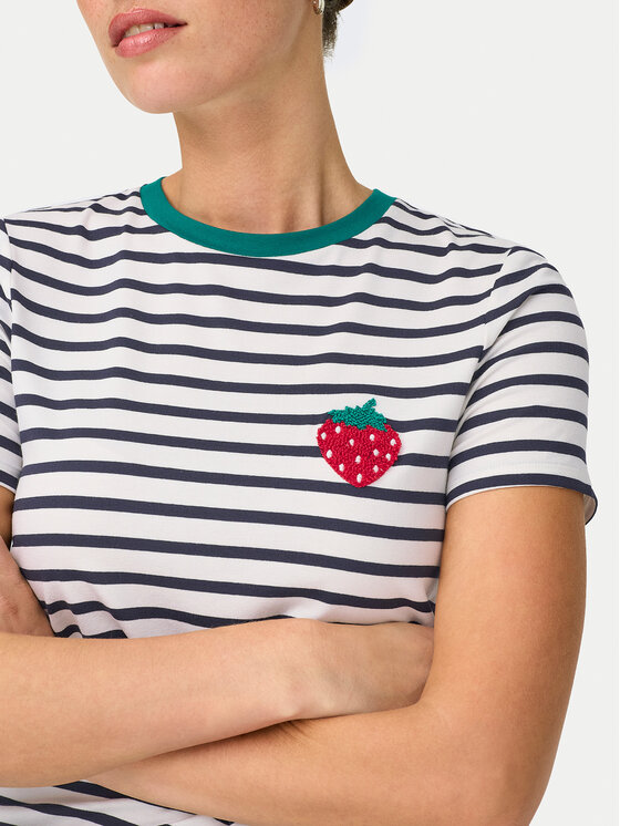 ONLY ONLY T-Shirt Heart 15318959 Λευκό Regular Fit