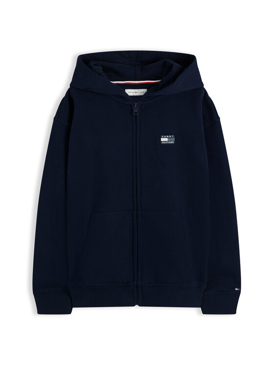 Tommy Hilfiger Tommy Hilfiger Džemperis ar kapuci Tonal Flag KB0KB10553 Tumši zils Regular Fit