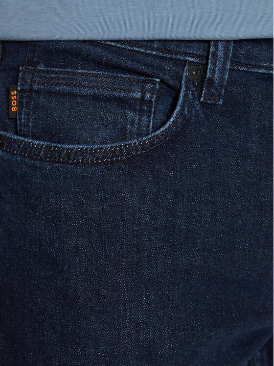 BOSS BOSS Jeans hlače 50532515 Mornarsko modra Slim Fit