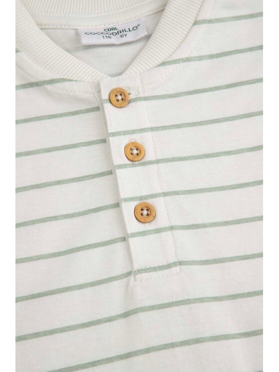 Coccodrillo Coccodrillo T-Shirt WC6143206TBK-003 Krémová Regular Fit