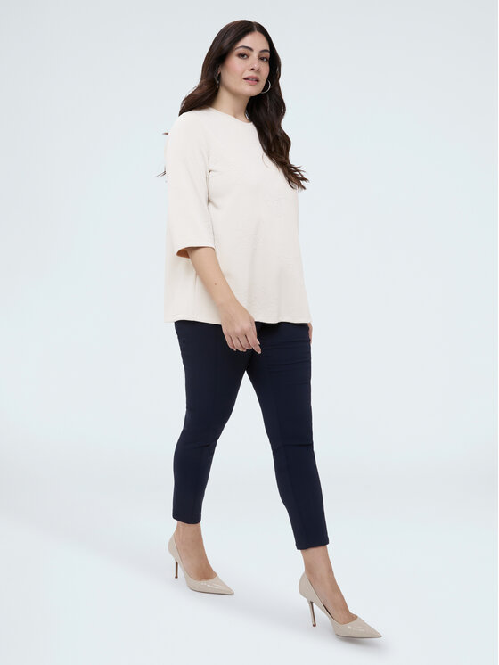 Fiorella Rubino Fiorella Rubino Bluza G859L009008N011 Biały A-Line Fit