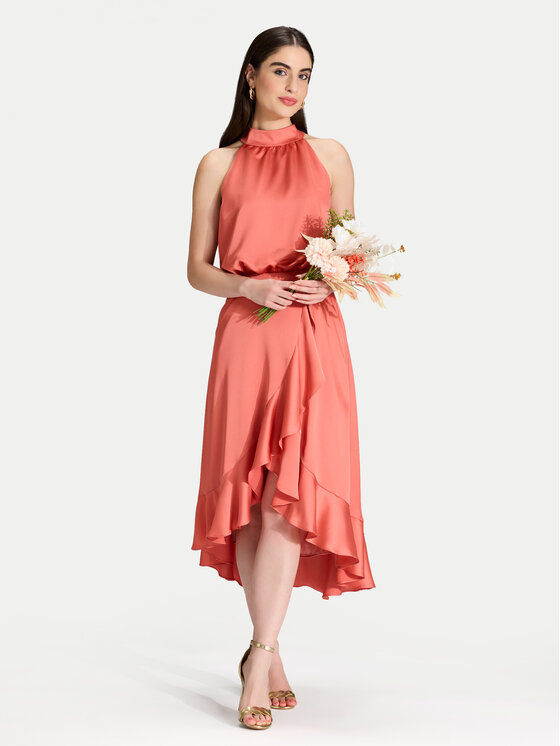 Swing Swing Rochie cocktail 5AH04500 Portocaliu Regular Fit