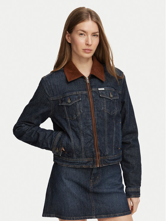 Guess Jeans Guess Jeans Джинсова куртка W6BN02 D1811 Cиній Regular Fit