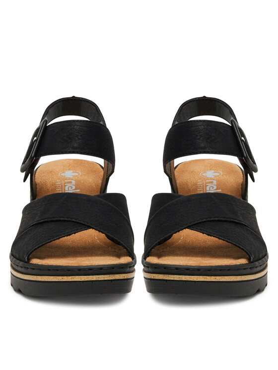 Rieker Rieker Sandalen 67463-00 Schwarz