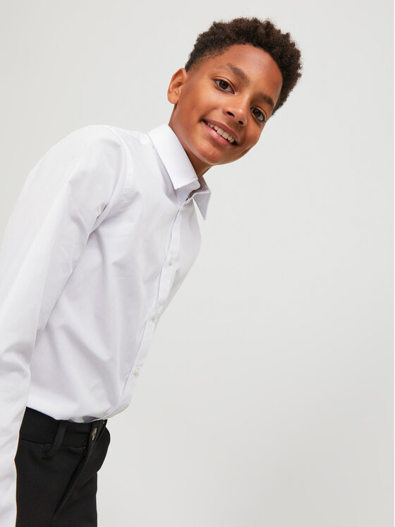 Jack&Jones Junior Jack&Jones Junior Marškiniai Joe 12252680 Balta Regular Fit