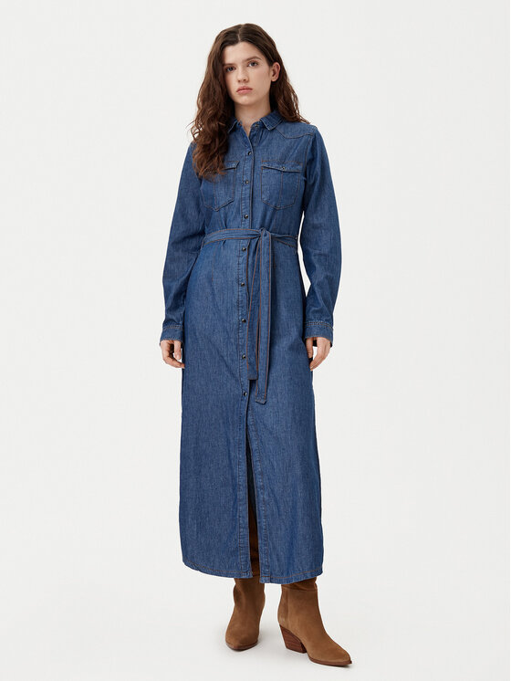 Noisy May Noisy May Hemdkleid Sigga 27032159 Dunkelblau Regular Fit