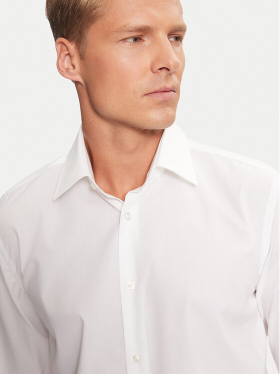 BOSS Boss Cămașă H-Hank-Kent-C1-214 50469345 Alb Slim Fit