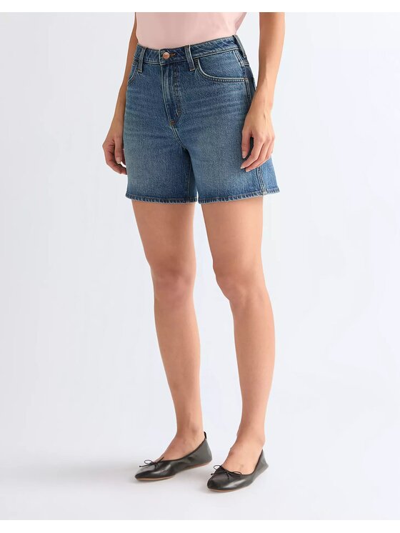 Wrangler Wrangler Szorty jeansowe COWBOY SHORT 5 INCH Niebieski Regular Fit