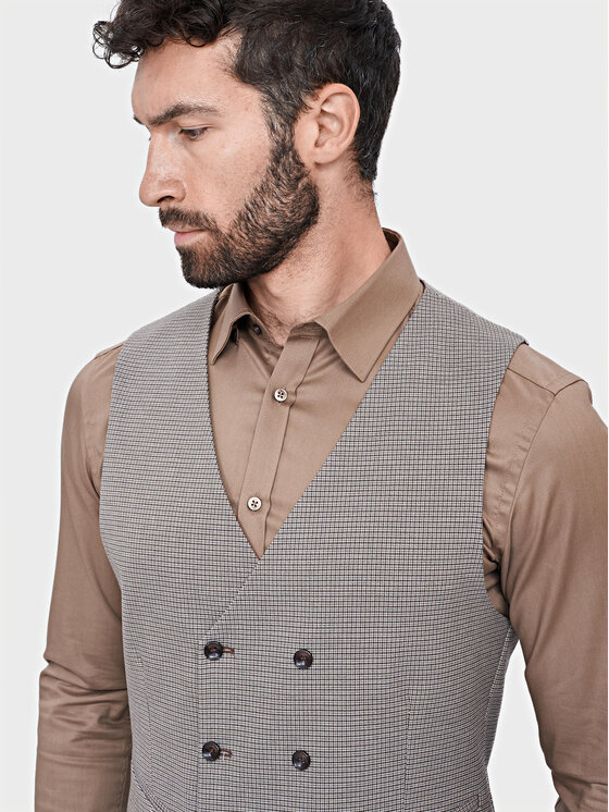 Evenemen Evenemen Kamizelka garniturowa BOSTON S9662 COL.4 Szary Slim Fit