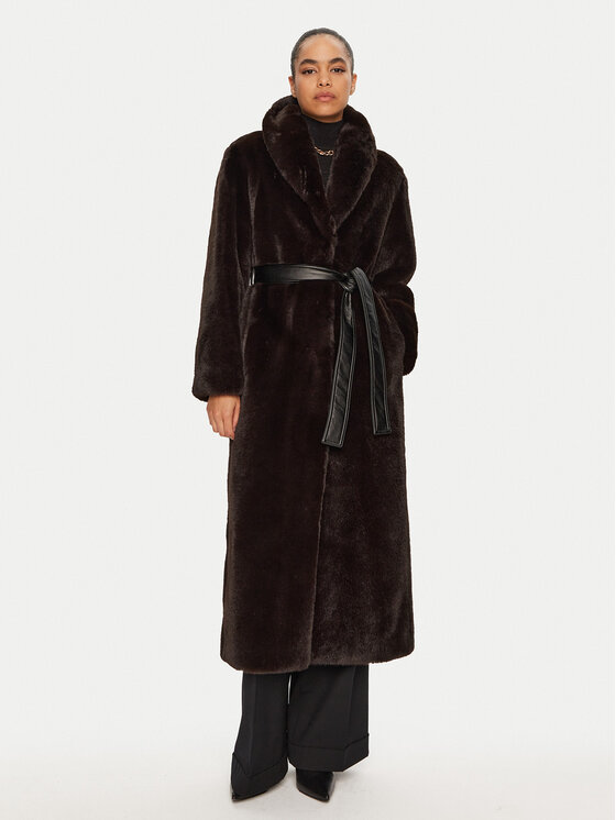 PINKO PINKO Kožušina COMORE 103824 A1ZM M28 Hnedá Regular Fit