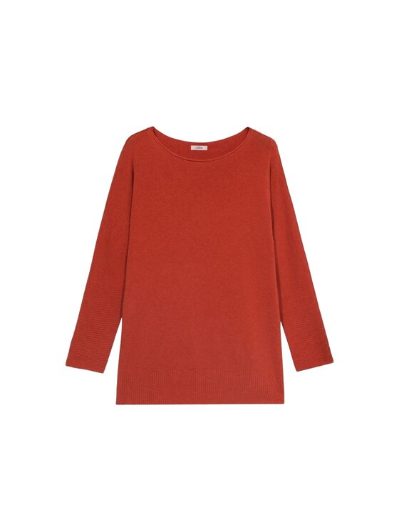 Oltre Oltre Sweter M049E002035N037 Pomarańczowy Regular Fit