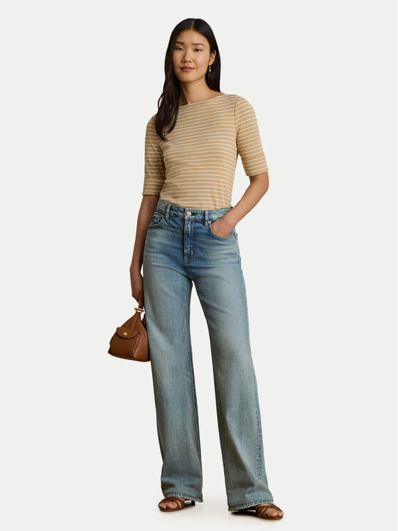LAUREN RALPH LAUREN LAUREN RALPH LAUREN Bluzka Judy 200P13919003 Beżowy Regular Fit