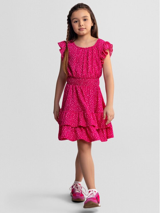 minoti minoti Sukienka codzienna 30DRESS169 Różowy Regular Fit