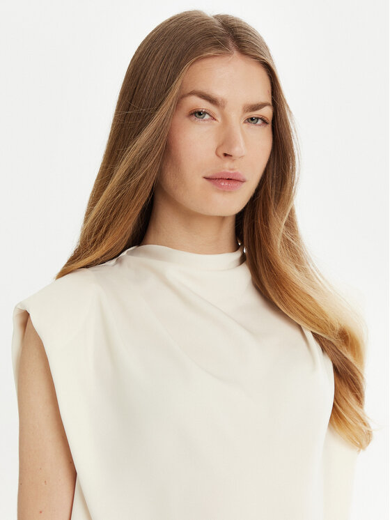 Marella Marella Blúz Armanda 2513161023 Ekru Regular Fit