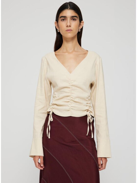 Róhe Róhe Top 407-20-032-139 Beige Regular Fit