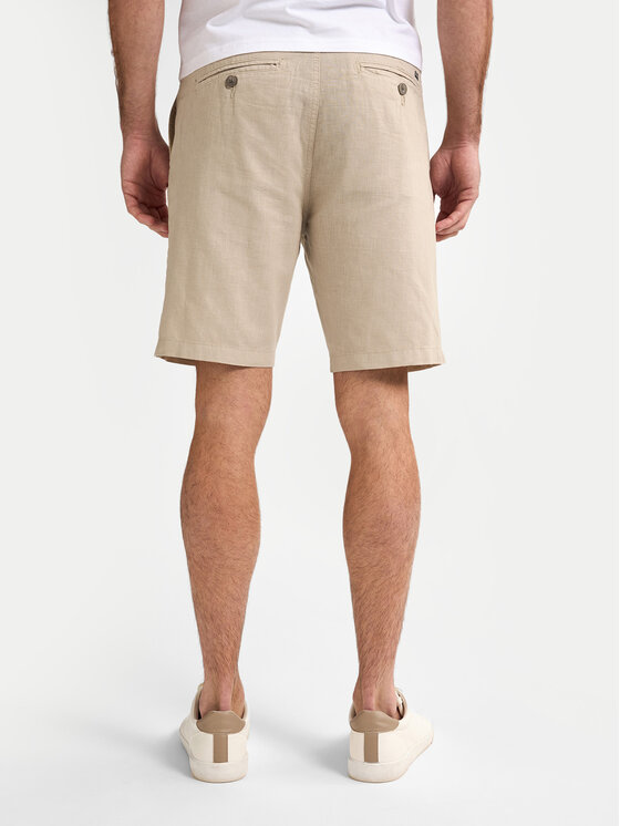 Petrol Industries Petrol Industries Шорти з тканини M-1050-SHO538 Бежевий Slim Fit