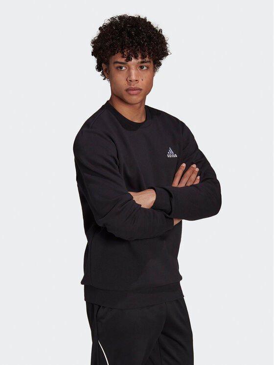 adidas adidas Μπλούζα Essentials Fleece Sweatshirt GV5295 Μαύρο Regular Fit