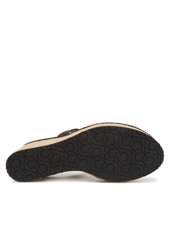 Calvin Klein Calvin Klein Espadrile Wedge Sandal 50 - He HW0HW02375 Negru
