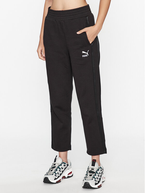 Puma Pantaloni trening T7 621467 Negru Regular Fit