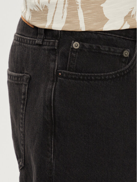Jack&Jones Jack&Jones Džínsové šortky Chris Cooper 12252866 Čierna Relaxed Fit