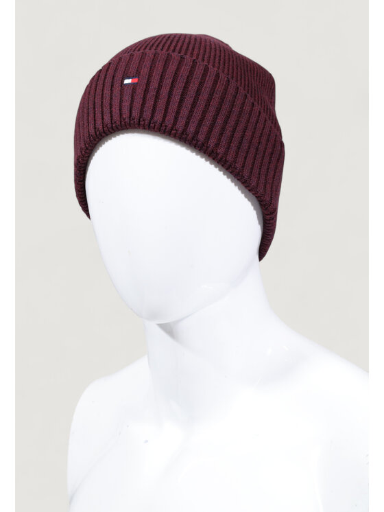 Tommy Hilfiger Tommy Hilfiger Berretto TH FLAG PIMA COTTON BEANIE Bordeaux