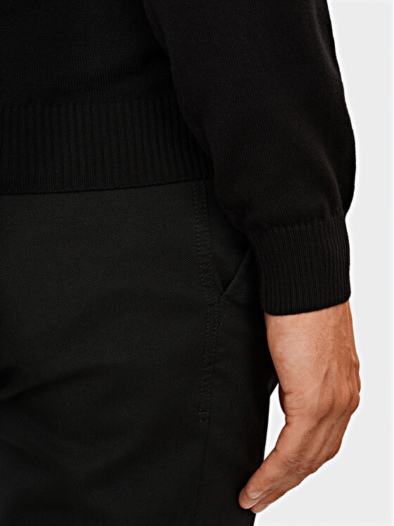 Evenemen Evenemen Sweter Półgolf Czarny Slim Fit