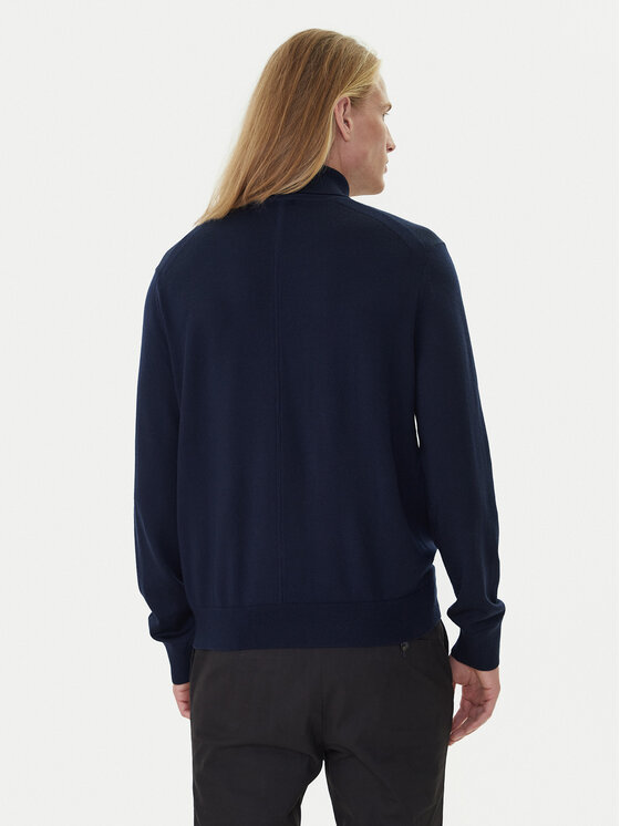 Calvin Klein Calvin Klein Rollkragenpullover LV04LD317G Blau Regular Fit